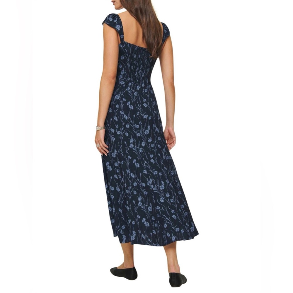 Reformation Bryon Dress Georgia Blue - Picture 2 of 7